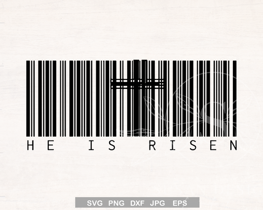 He is Risen, Christian Easter SVG