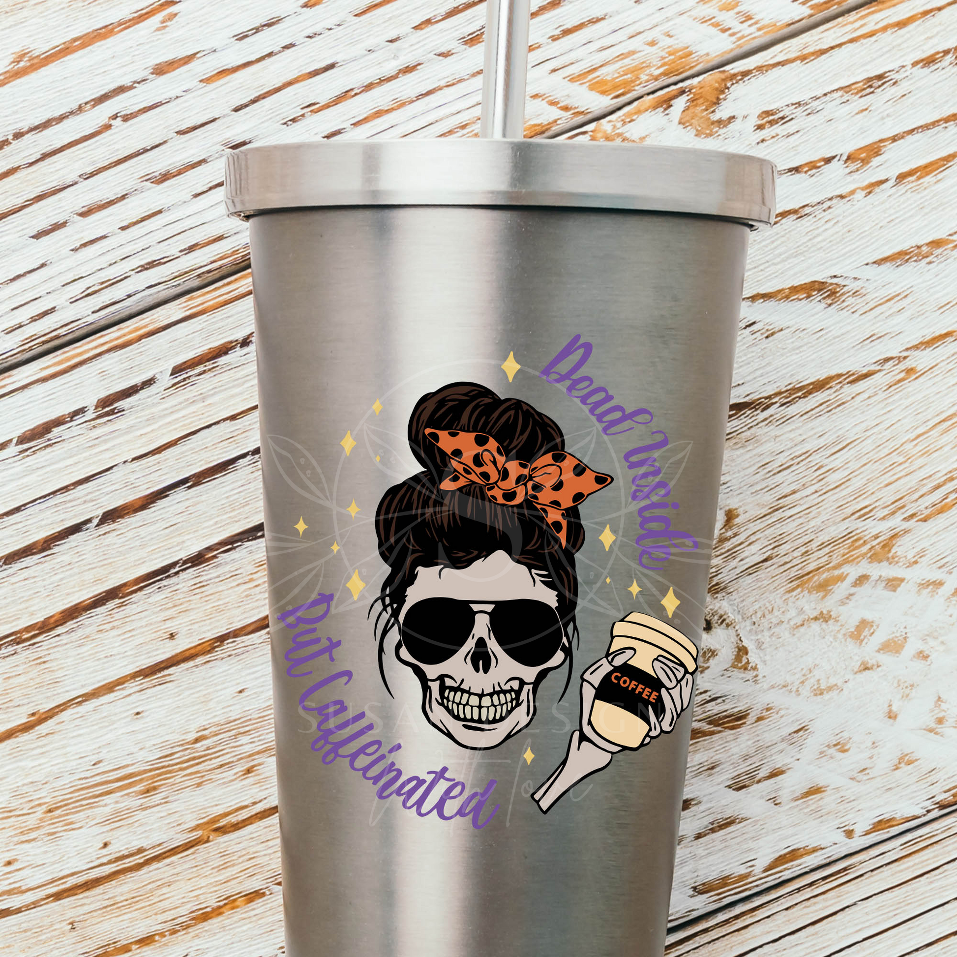 Dead Inside but Caffenated SVG, Halloween Design