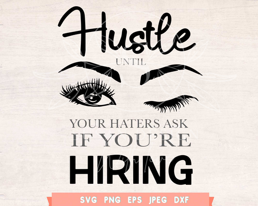 Hustler Girl Boss SVG