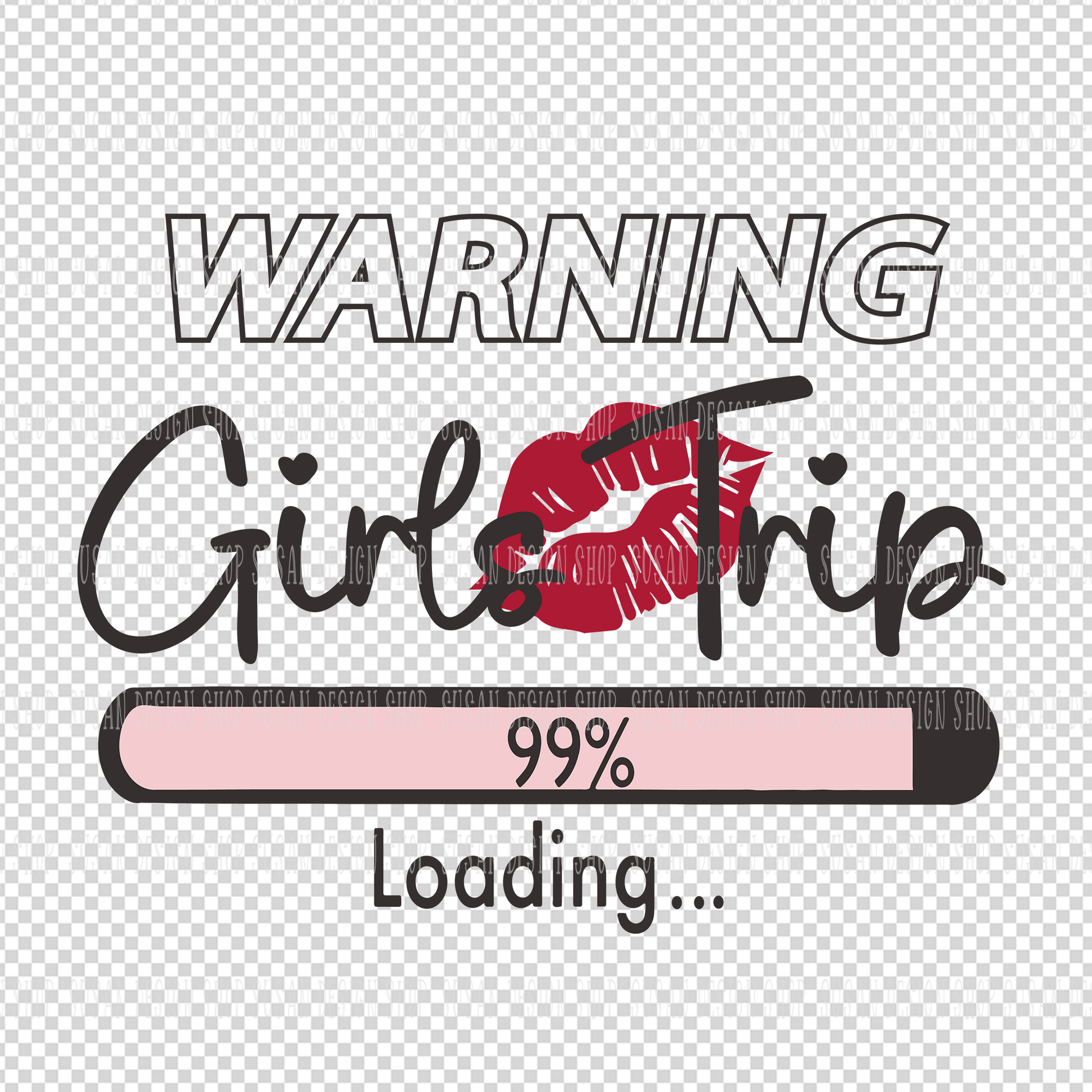 Girls Trip Loading SVG PNG