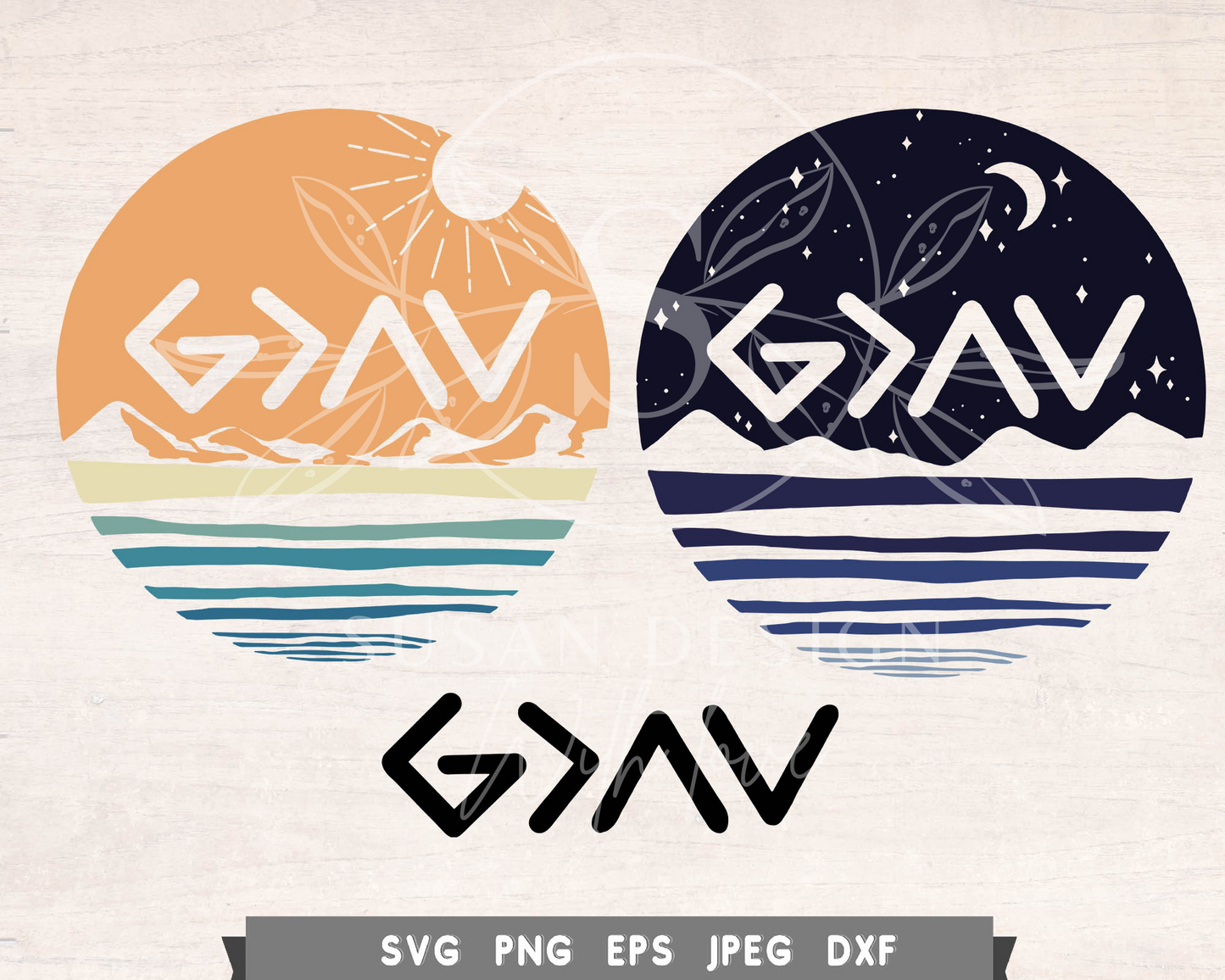 God is Greater than the highs and lows layerd svg bundle