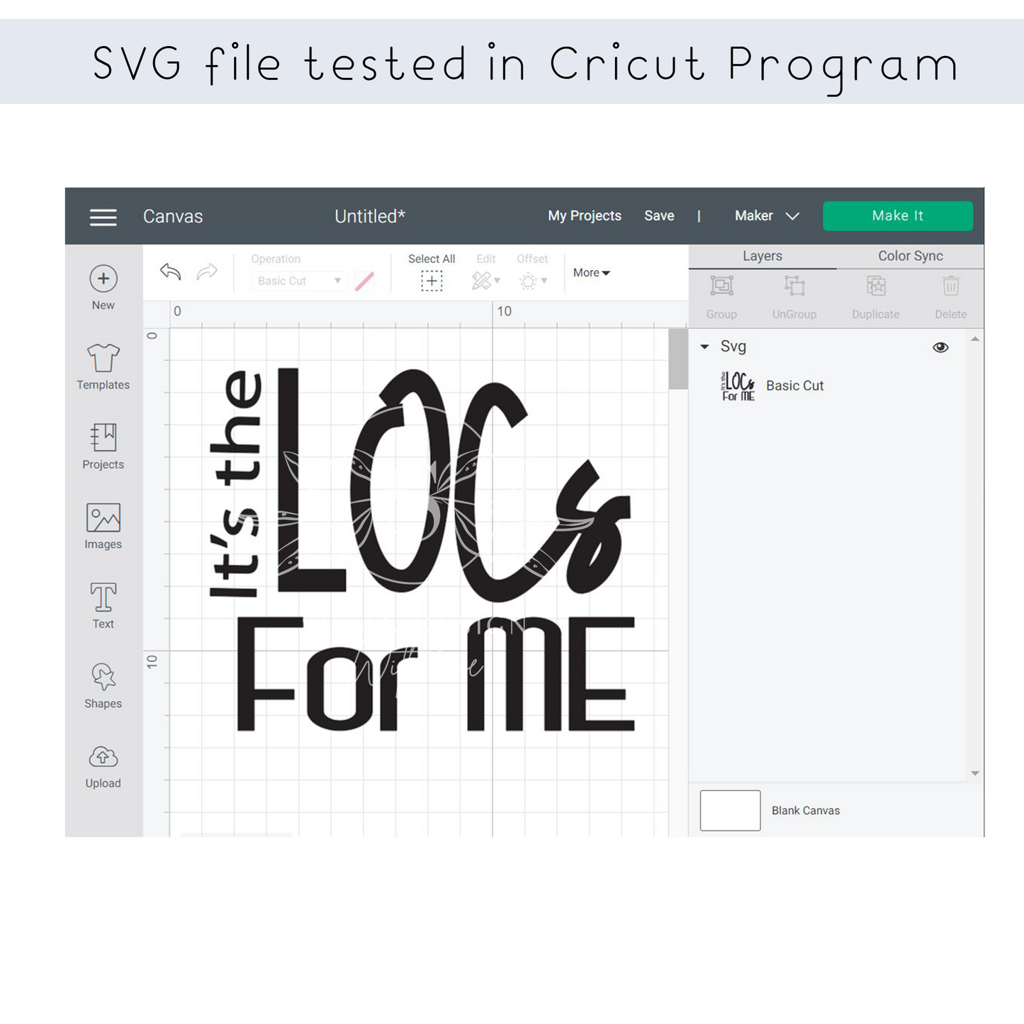 It is The Locs for Me SVG Quote file for Cricut shirt design