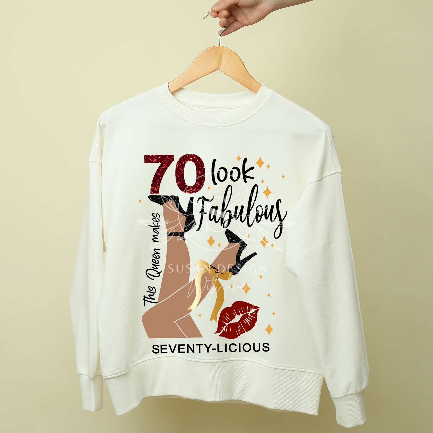 Seventy-licious, fabulous, 70th Birthday SVG