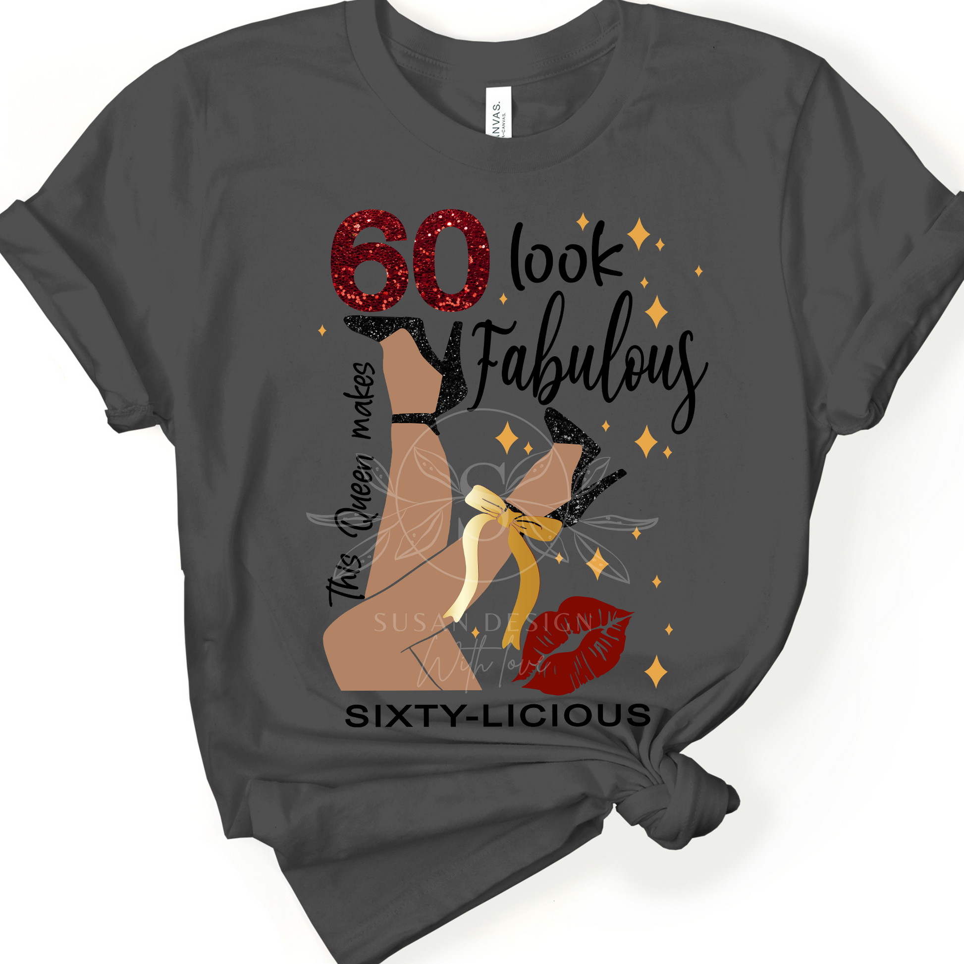 Sixty-licious, Fabulous, 60th Birthday SVG