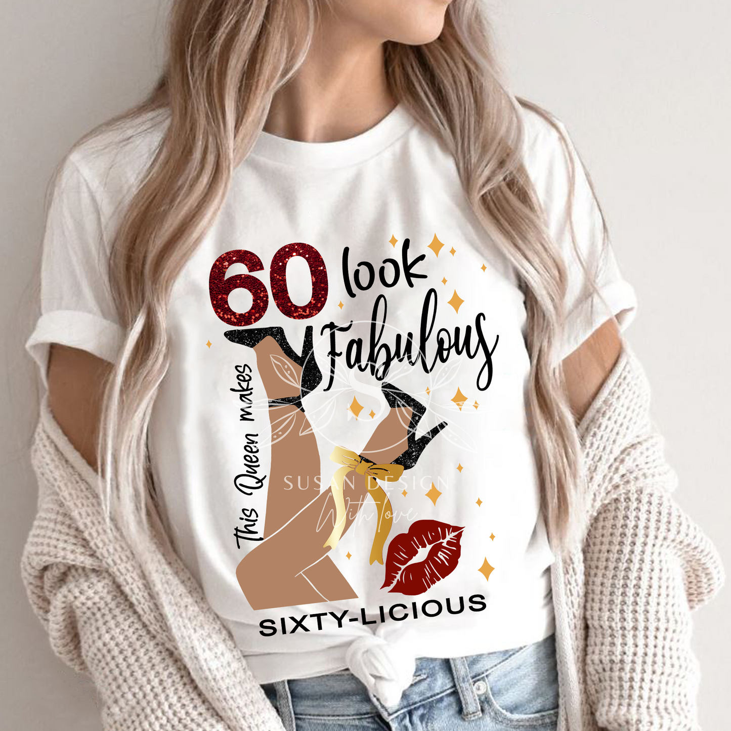 Sixty-licious, Fabulous, 60th Birthday SVG