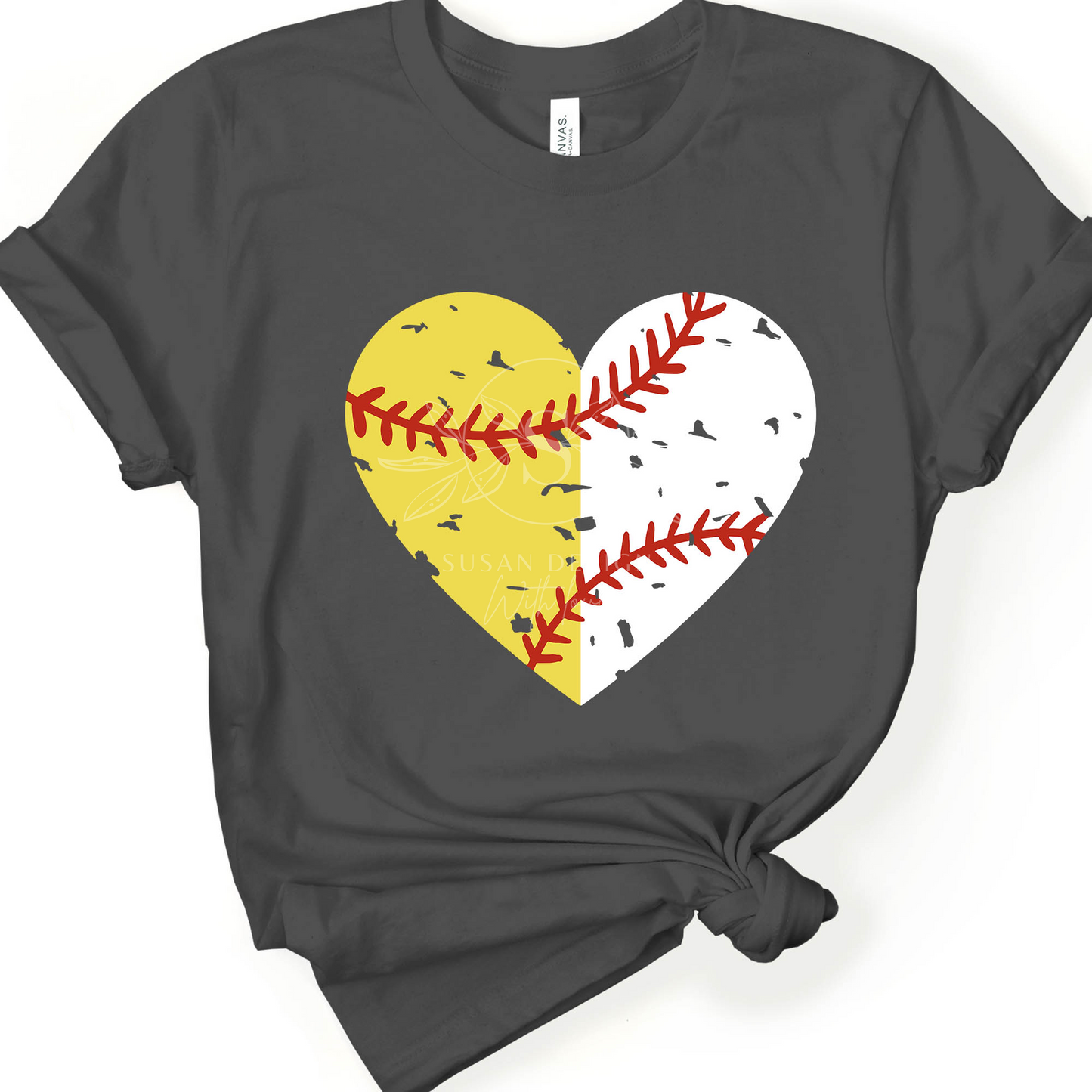 Softball and Baseball Heart SVG Bundle