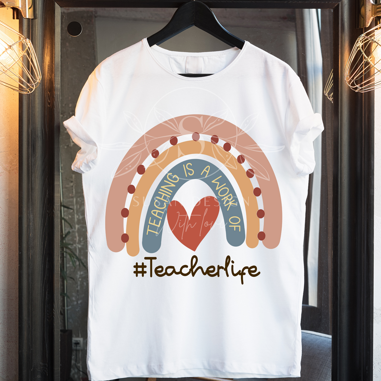 Teacher Life Rainbow SVG