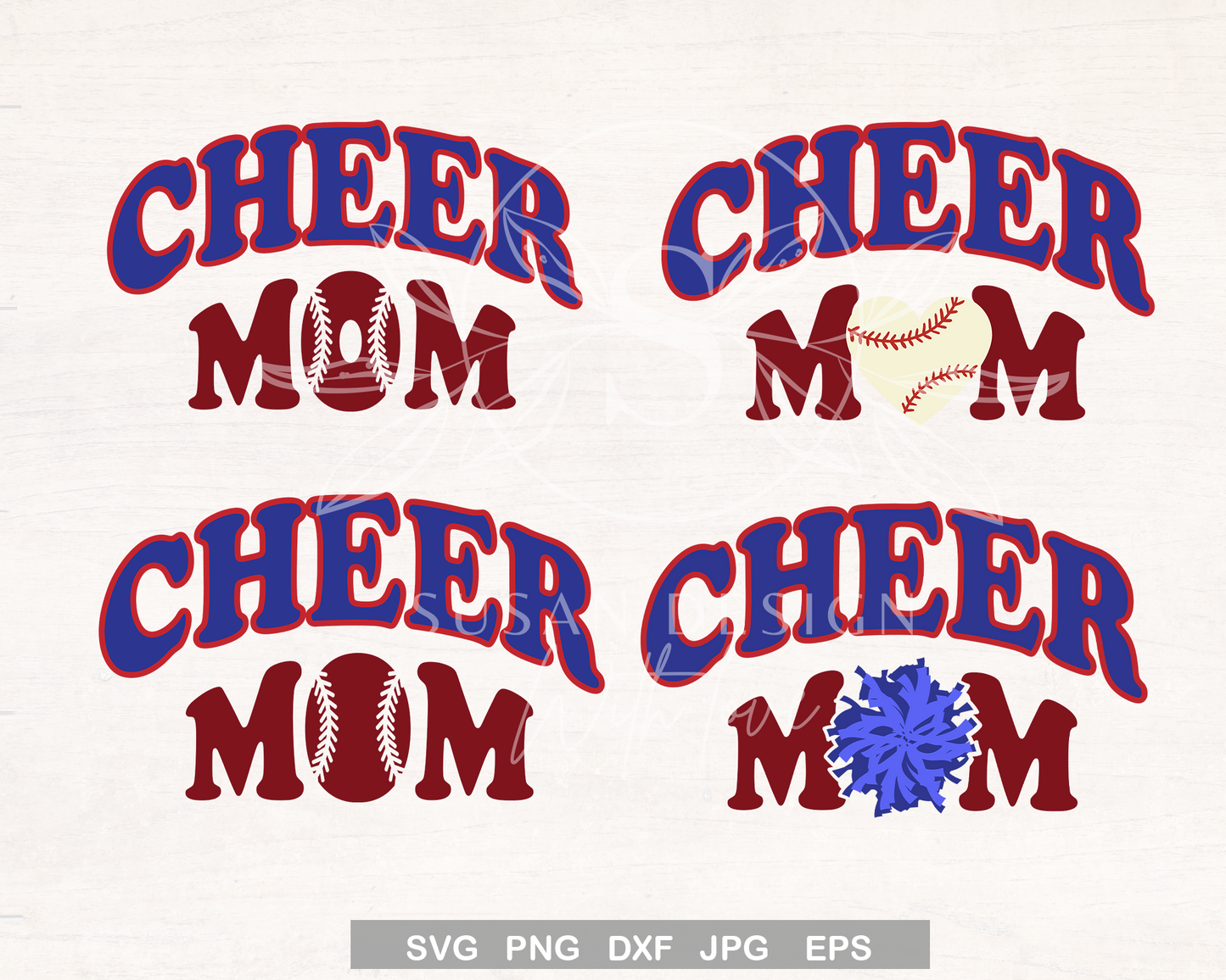 Cheer Baseball Mom SVG bundle