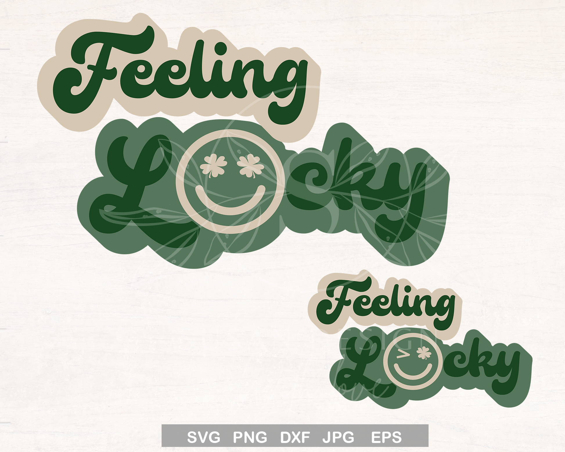 Feeling Lucky Retro SVG Bundle, St. Patrick