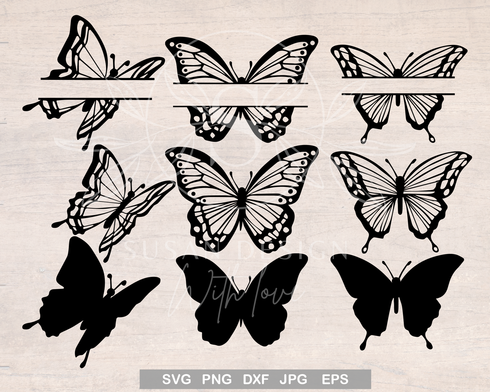 Butterfly Set SVG Bundle